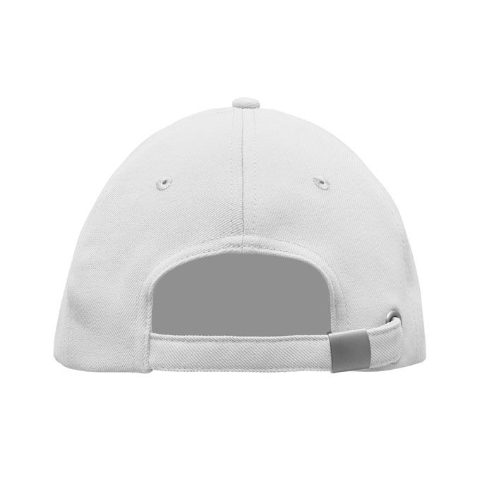 MO6831-06Senga RPET Baseball Kappe 5 Panels_ weiss