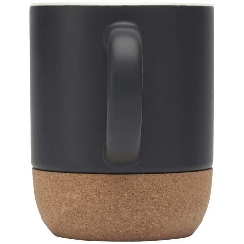 PF100847-4Billie 300 ml Keramiktasse mit Korkdetails _ schwarz
