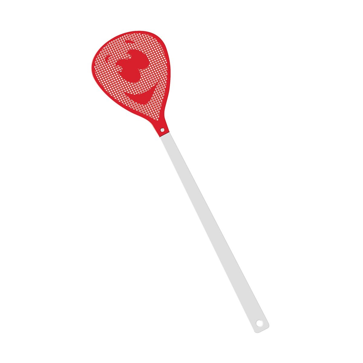 HE7852-0-1Fliegenklatsche _Gesicht_ weiss_ rot