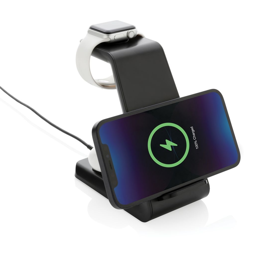 XDP308.36-1Urban Vitamin Fairfield 3-in-1 Charger aus RCS rPlastik_ schwarz