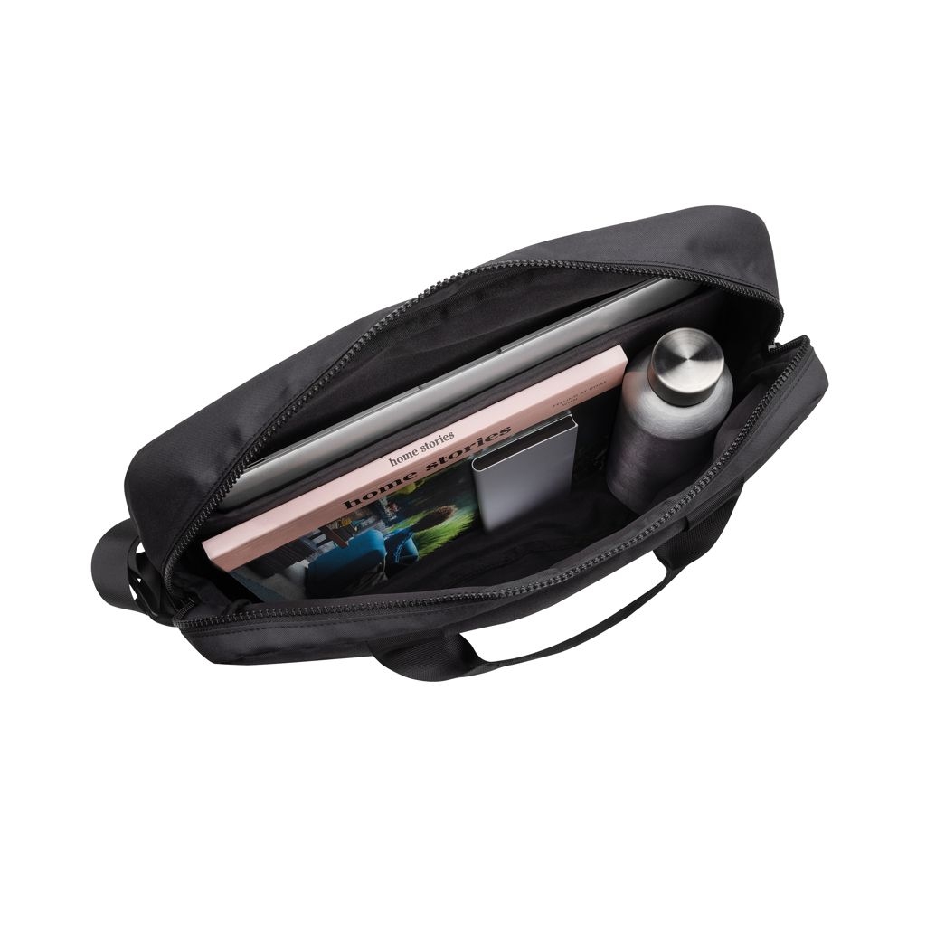 XDP732_23-01Swiss Peak Aware™ RPET Essential 15.6_ Laptop Tasche_ schwarz
