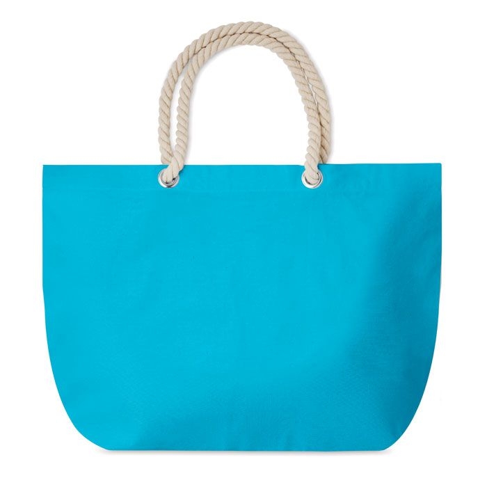 MO9813-12Menorca Strandtasche mit Kordelgriff_ tuerkis