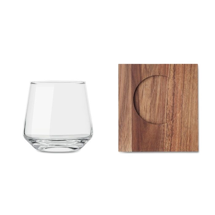 MO2661-22Drinks Glas mit Untersetzer_ transparent