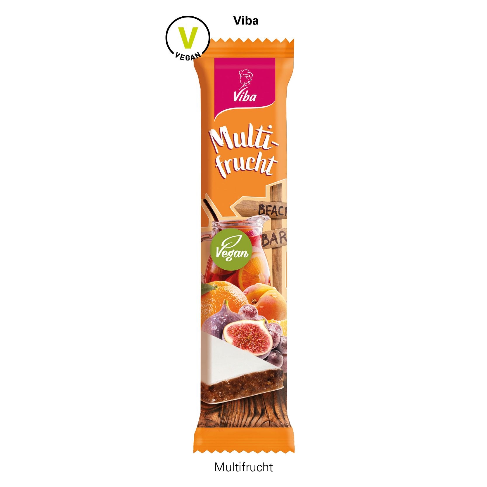 JG10181-1Werbeschuber Slim Viba Genussriegel_ Genussriegel_ Multi-Frucht