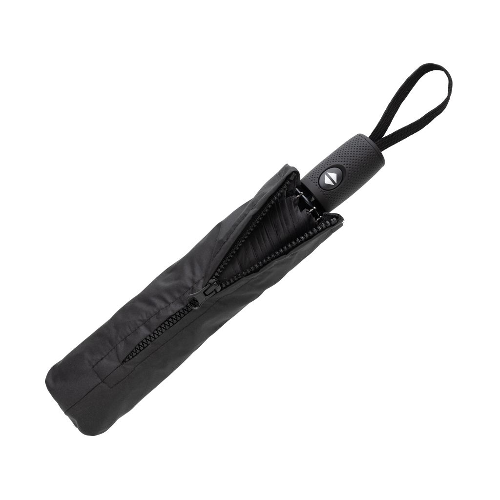 XDP850.73-01Swiss Peak Vito Aware™ RPET 21_ Schirm mit auto open_close_ schwarz