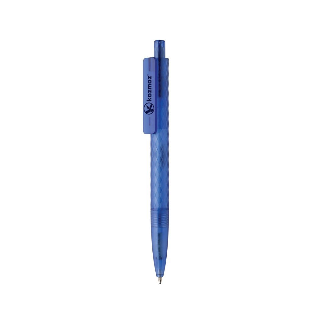 XDP611.33-05X3 Frosted-Pen aus GRS recyceltem PC_ blau