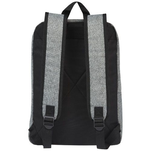PF120655-1Reclaim 15_ GRS recycelter Laptop Rucksack 14 L_ schwarz_heather grau