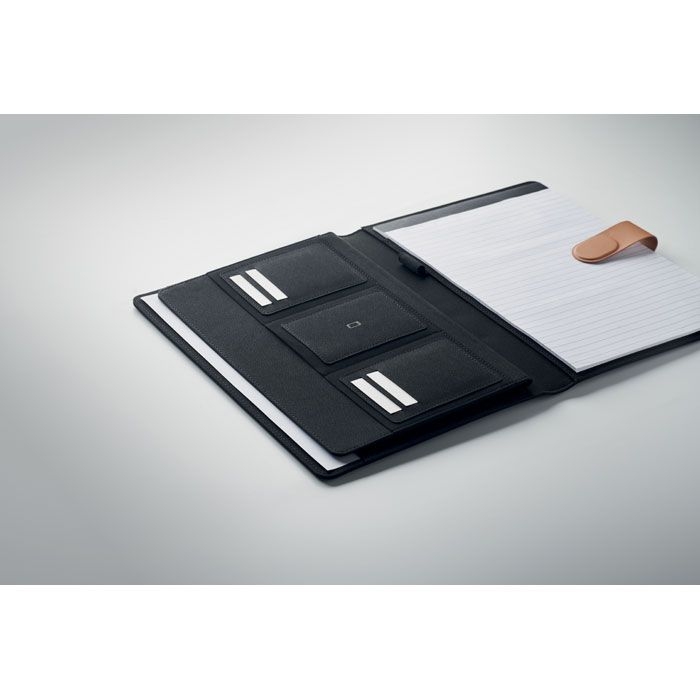 MO2361-03Faux DIN A4 Konferenzmappe RPET_ schwarz