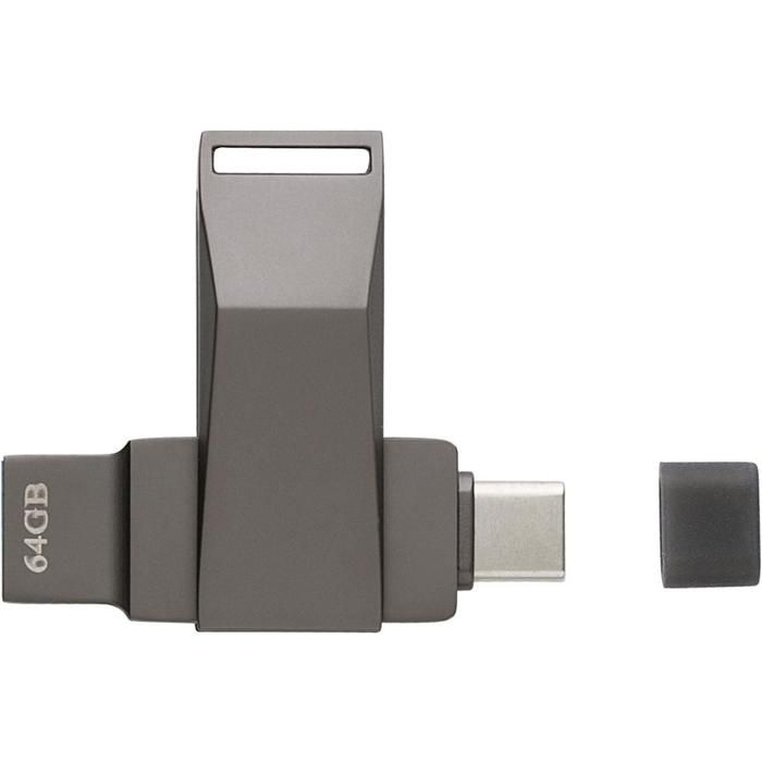 GI1001763-32USB-Stick aus verzinkter Oberflaeche Dorian_ silber
