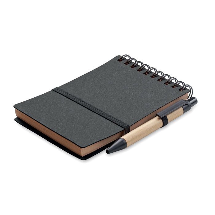 MO2481-15Notie Recyceltes Notizbuch-Set_ steingrau
