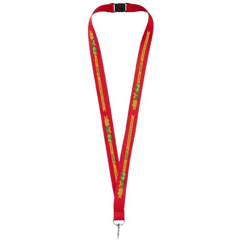 PF102193-4Lago Lanyard mit Sicherheitsverschluss_ rot