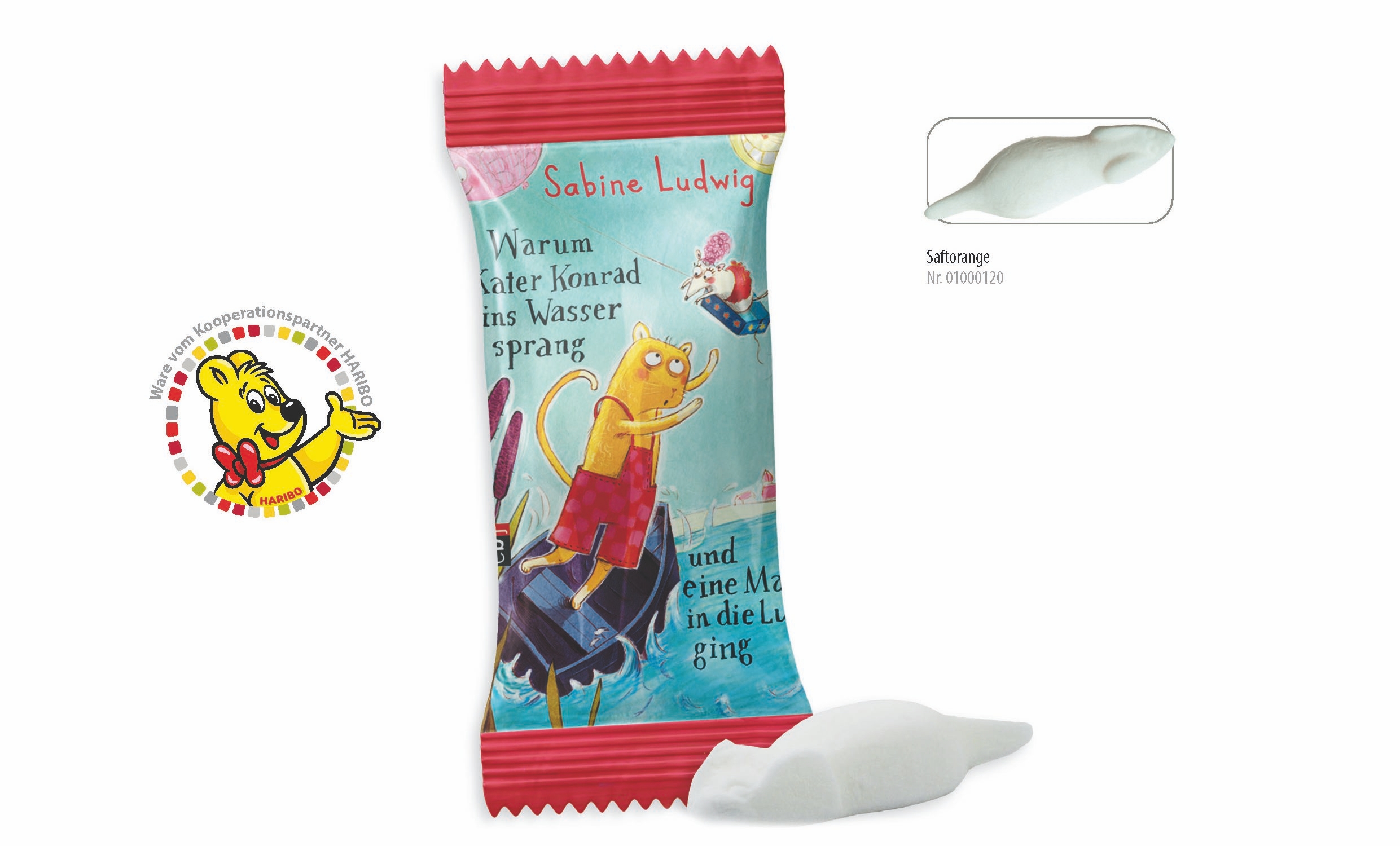 SW0120HARIBO Weisse Maus Werbetuete