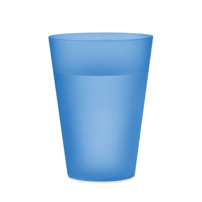 MO6375-23Festa Wiederverwendbarer Becher 300ml_ transparent blau