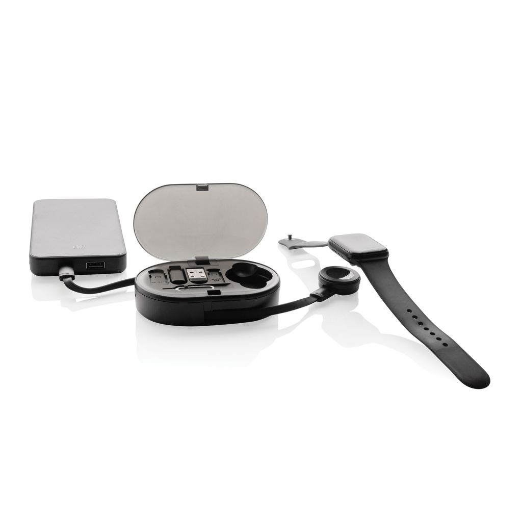 XDP302.90-01Chargevix Multifunktionales 60W-Lade-Set aus RCS rPlastic_ schwarz