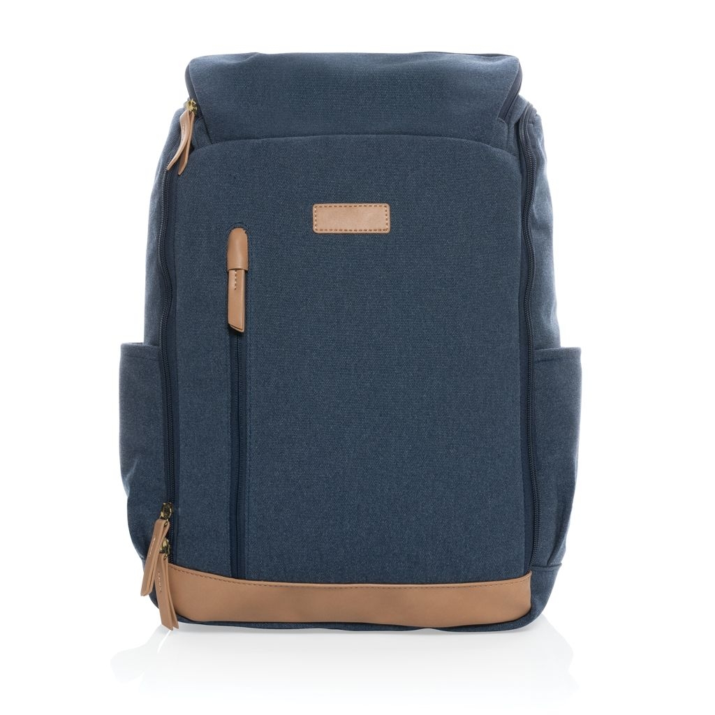 XDP760_24-5Impact AWARE™ 16 oz. r recyceltem canvas 15_ Laptop-Rucksack_ blau