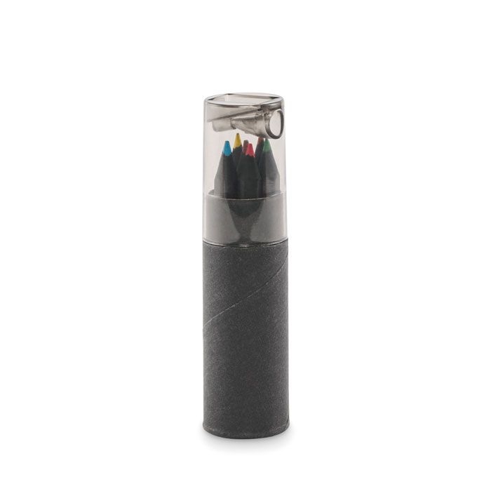 MO2468-03Negro Buntstifte-Set mit Anspitzer_ schwarz