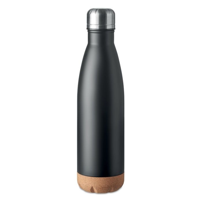 MO6313-03Aspen Cork Doppelwandige Isolierflasche_ schwarz