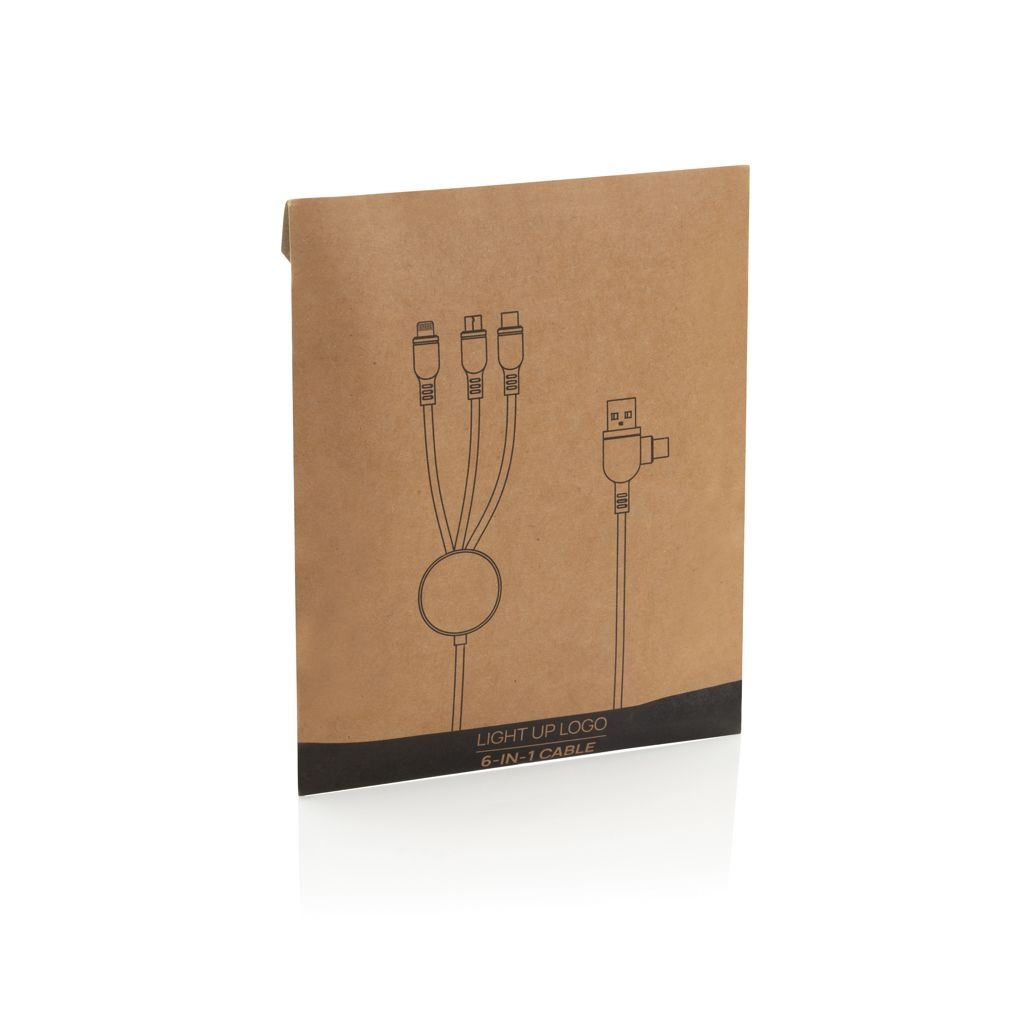 XDP302.39-1Light-Up Logo 6-in-1 Kabel_ schwarz