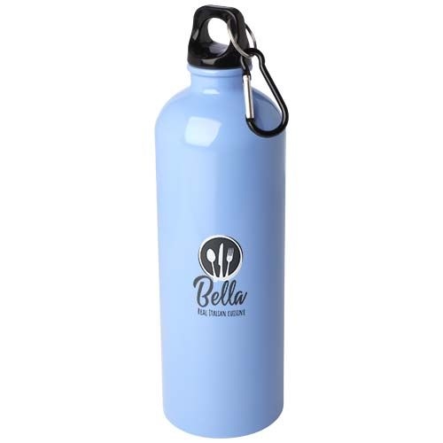 PF100861-7Oregon 750 ml RCS-zertifizierte_ einwandige Trinkflasche aus Edelstahl mit Karabinerhaken_ wolkenbla