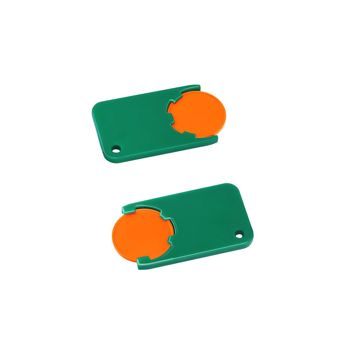 HE7454-5-2Chiphalter mit 1€-Chip _Beta_ orange_ gruen