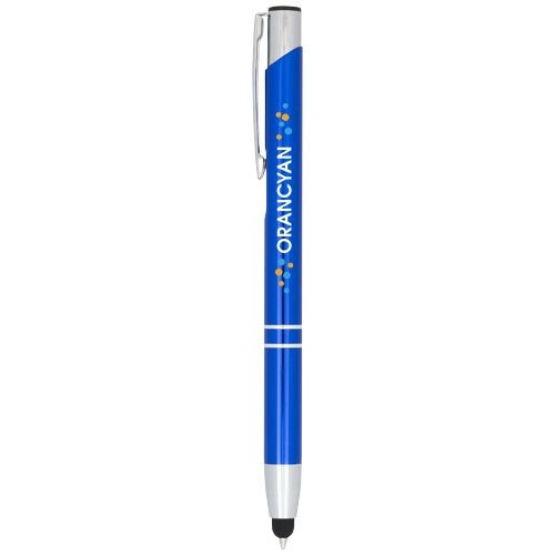 PF107298-6Moneta Kugelschreiber mit Metall Touchpen _blaue Mine_ royalblau