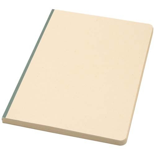 PF106125-3Liliana A5 Zuckerrohr und RPET Softcover Notizbuch_ heather gruen