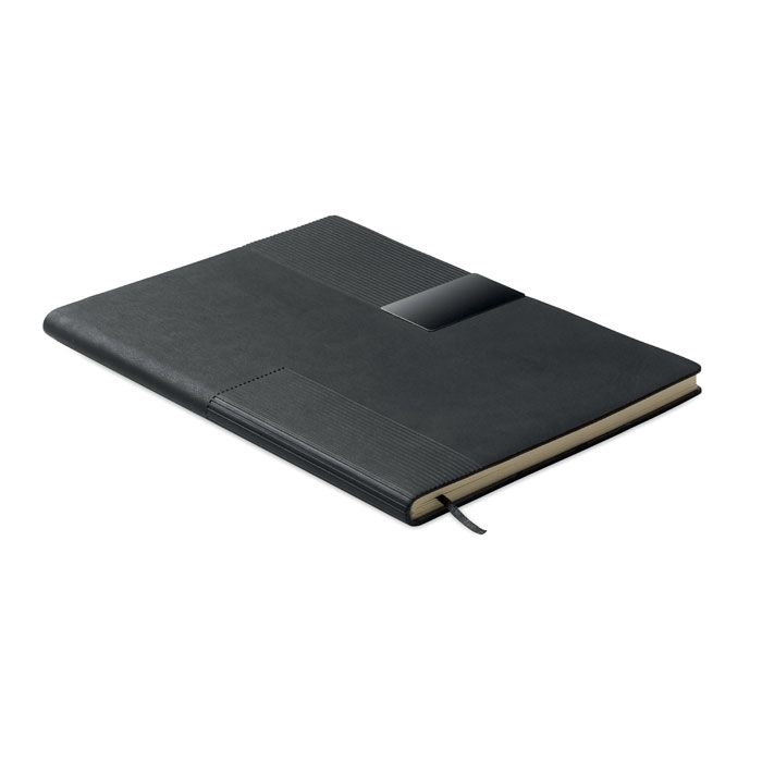 MO2645-03Treze DIN A5 Notizbuch PU_ schwarz