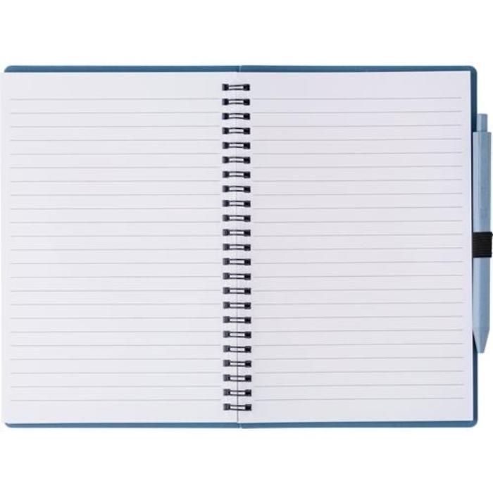 GI480875-11Notizbuch und Kugelschreiber aus Weizenstroh Massimo_ brown