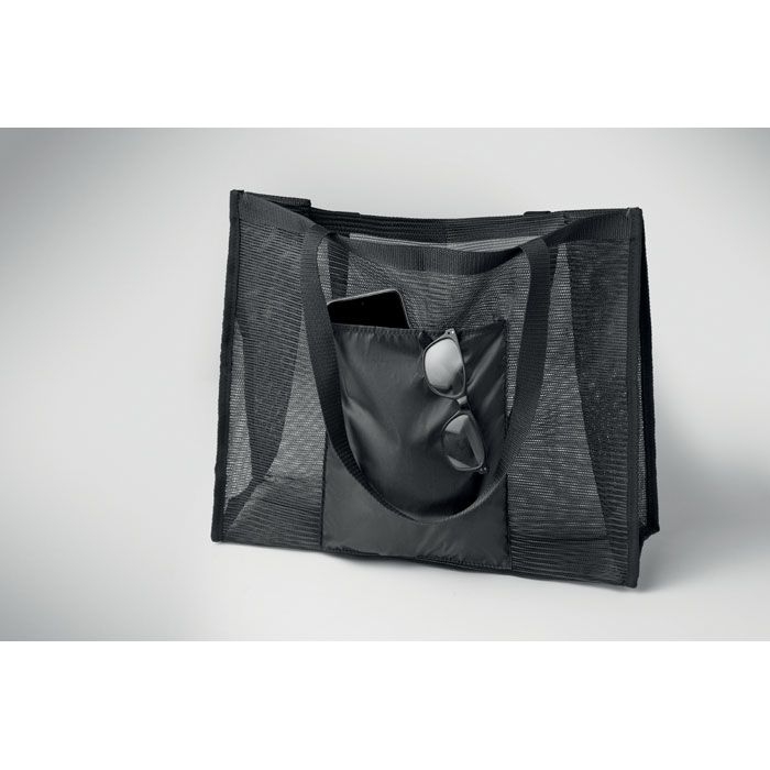 MO2836-03Limp RPET-Mesh-Einkaufstasche_ schwarz