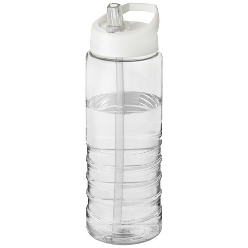 PF210877-2H2O Active® Treble 750 ml Sportflasche mit Ausgussdeckel_ transparent_weiss