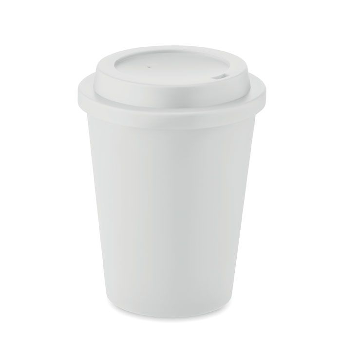 MO6582-06Nola Doppelwandiger Becher PP 300ml_ weiss