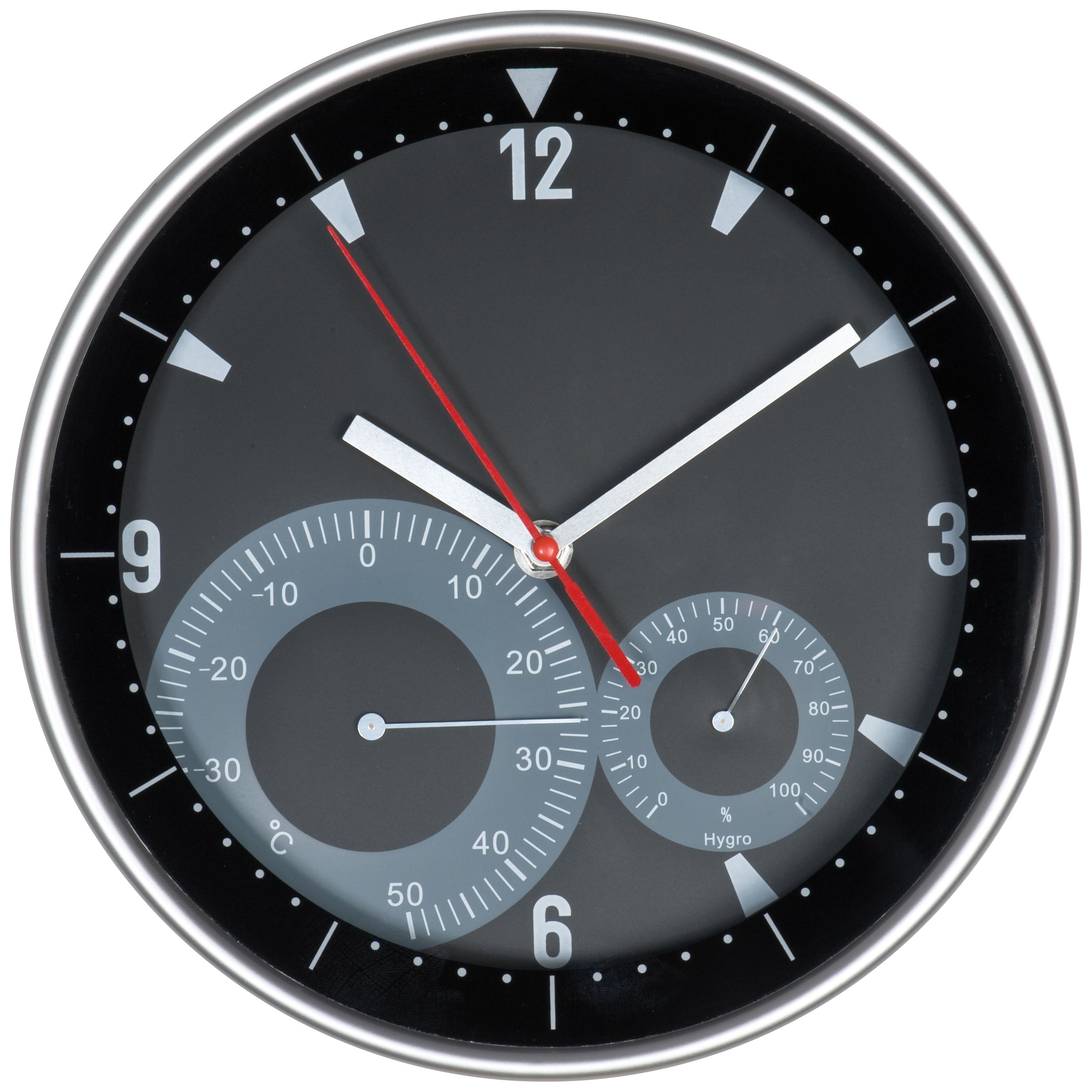 MA41223Wanduhr mit Hygro - und Thermometer GEORGE