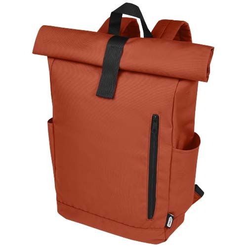 PF120659-8Byron 15_6_ GRS RPET Roll-Top Rucksack 18 L_ ziegelstein