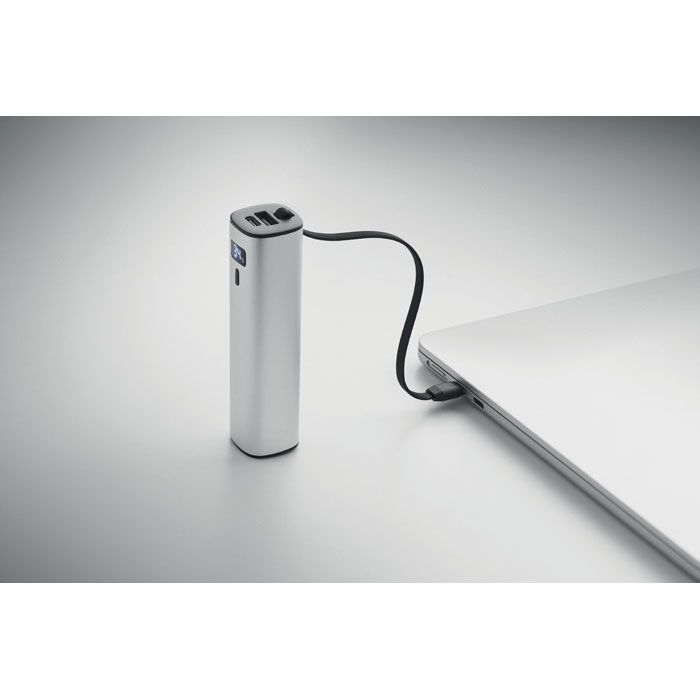 MO3144-16Powertube Powerbank 5000mAh PD 20W_ mattsilber