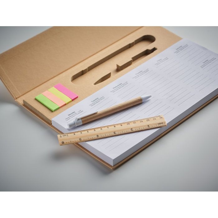 MO2289-13Memweek 125-seitiger Wochenplaner_ beige