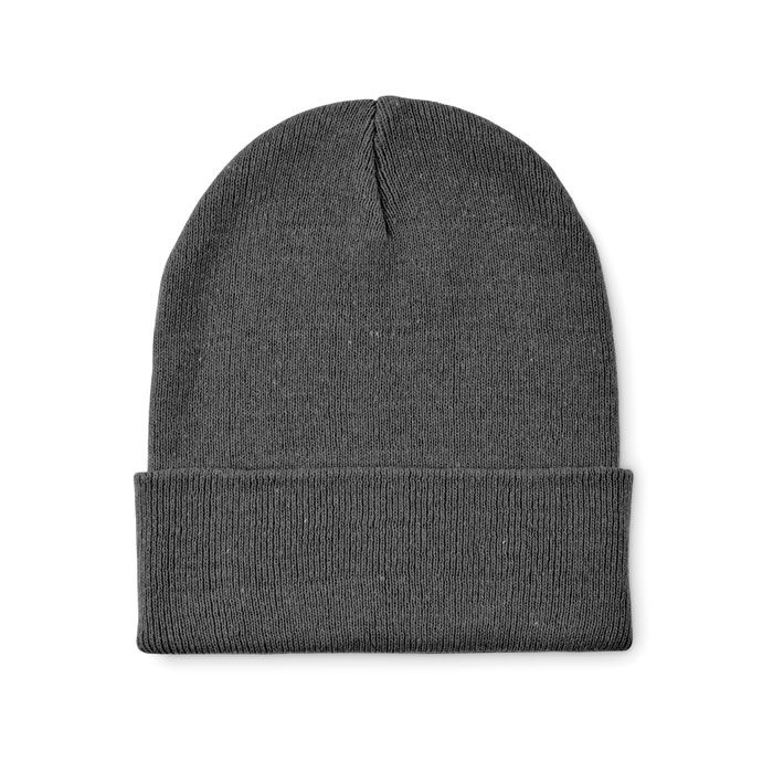 MO2705-15Beanix Beanie mit Buendchen_ steingrau