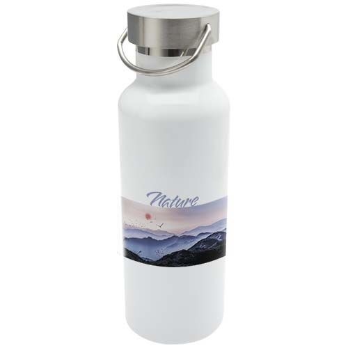 PF100923-1Thor 500 ml RCS-zertifizierte  Sublimation Trinkflasche aus recyceltem Edelstahln_ weiss