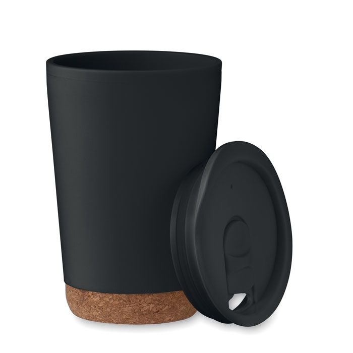 MO2446-03Co Doppelwandiger Becher 300 ml_ schwarz