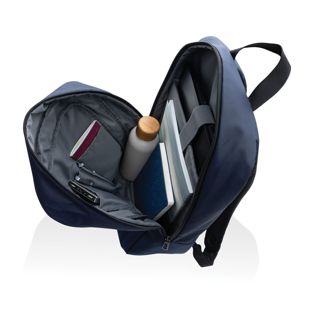 XDP763_30-5Armond AWARE™ RPET 15.6_ Basic Laptop-Rucksack_ navy blau