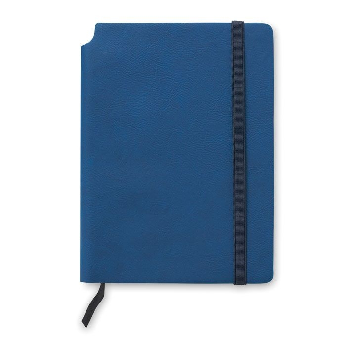 MO9108-04Softnote Notizbuch mit PU Cover_ blau
