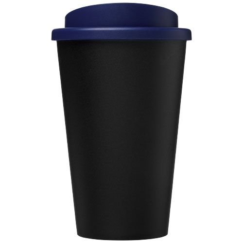PF210422-9Americano® Eco 350 ml recycelter Becher_ schwarz_blau