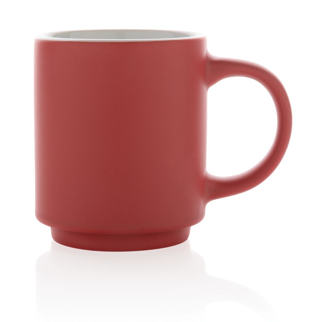 XDP434.07-4Stapelbare Keramiktasse_ 180ml_ rot