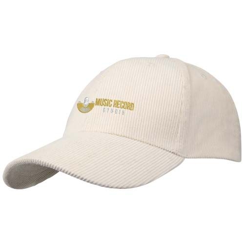 PF111073-1Hutton Kappe aus recyceltem Cord mit 6 Segmenten_ sandstone