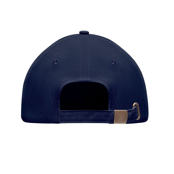 MO9643-04Tekapo Baseball cap 6 panels 270g_m²_ blau