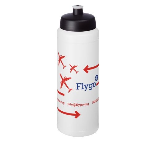 PF210690-16Baseline® Plus 750 ml Flasche mit Sportdeckel_ transparent_schwarz