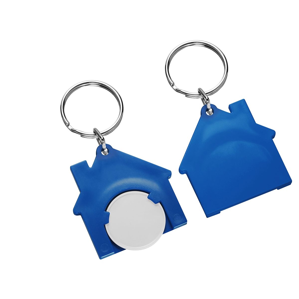 HE7516R-0-3Chiphalter mit 1€-Chip _Haus_ weiss_ blau