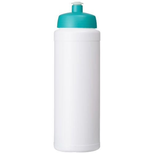 PF210690-6Baseline® Plus 750 ml Flasche mit Sportdeckel_ weiss_aquablau