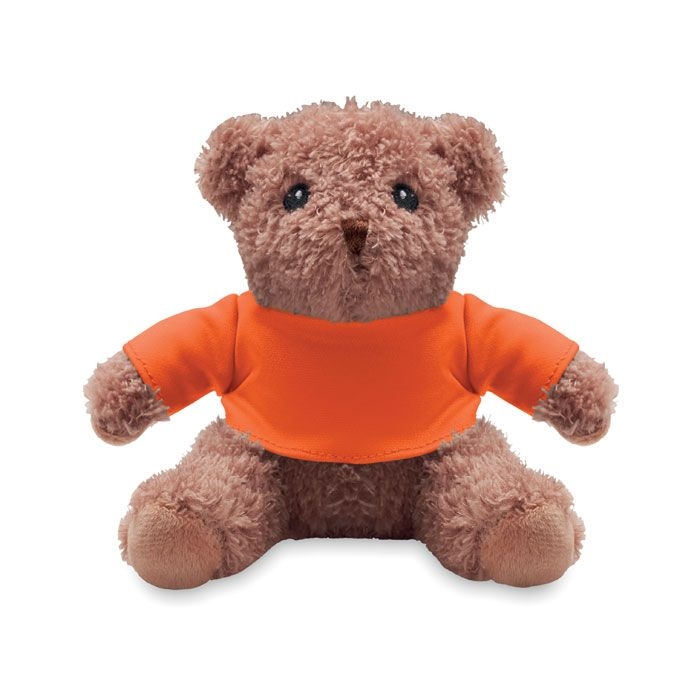 MO2594-10Johnny T Teddybaer mit T-Shirt_ orange