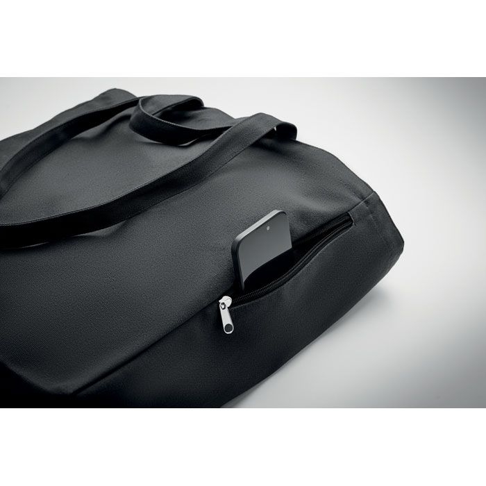 MO2565-03Gave Colour Einkaufstasche Polycotton_ schwarz