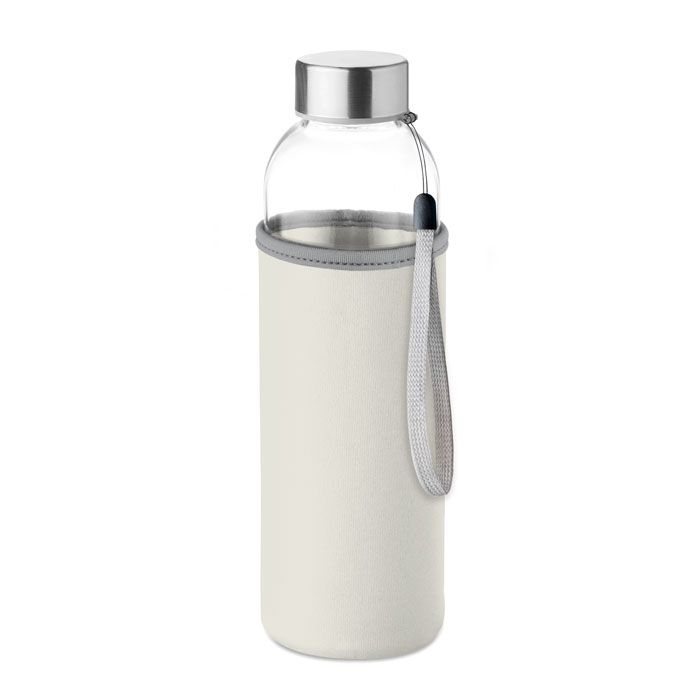 MO9358-13Utah Glass Trinkflasche Glas 500 ml_ beige